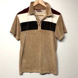 Burton Tan Polo with Black, White & Burgundy Panels